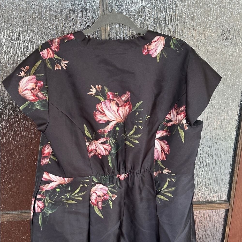 Sachin + Babi Marta Floral Print Belted Satin Gown in size 18W NWT - Picture 11 of 16